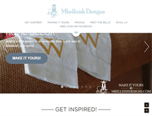 Tablet Screenshot of mbelleishdesigns.com